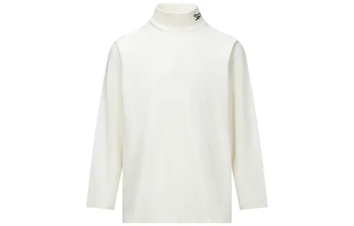 Reebok T Shirts Unisex Ecru Crew Neck Moderate Straight Fit