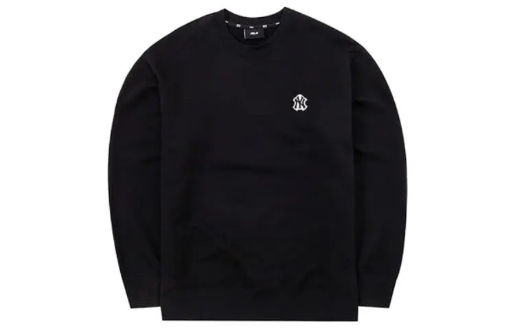 MLB Sweatshirts Unisex Black Crew Neck Moderate