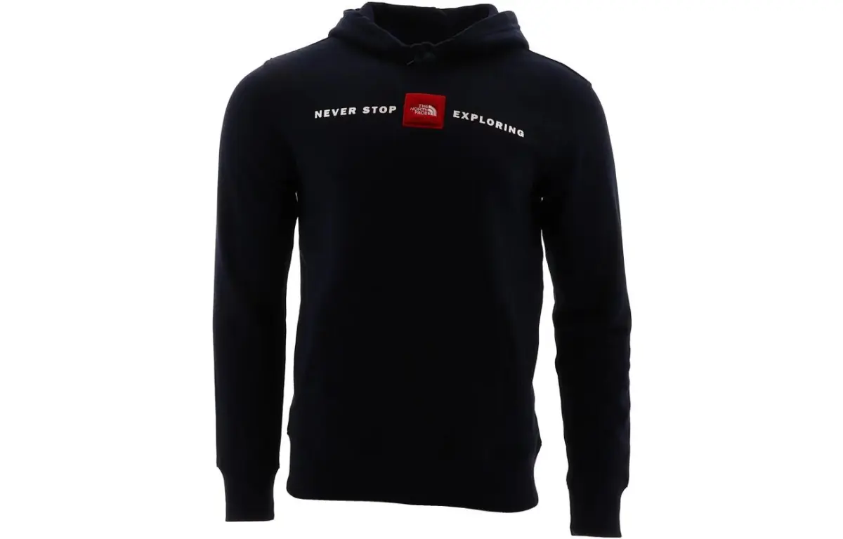 THE NORTH FACE Sweatshirts Men's Black Hooded Moderate Straight Fit
