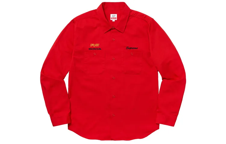 Supreme Honda Fox Racing Work Shirt
