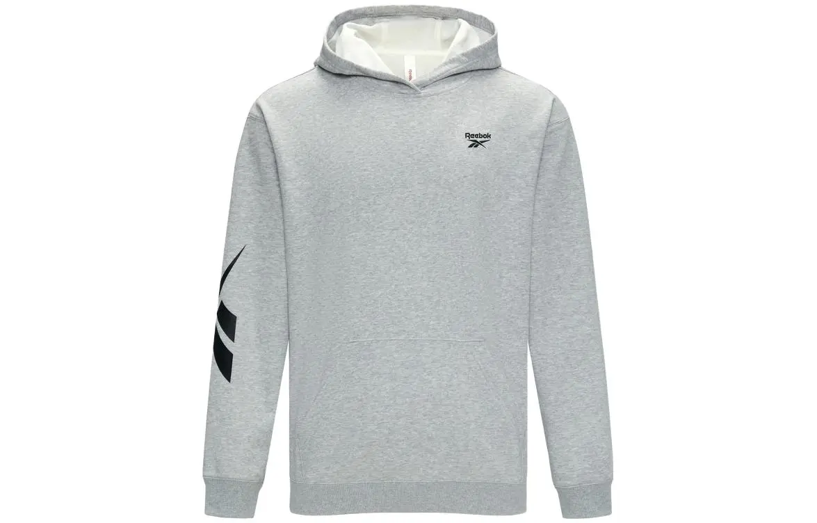 Reebok Sweatshirts Unisex Gray Hooded Moderate Regular