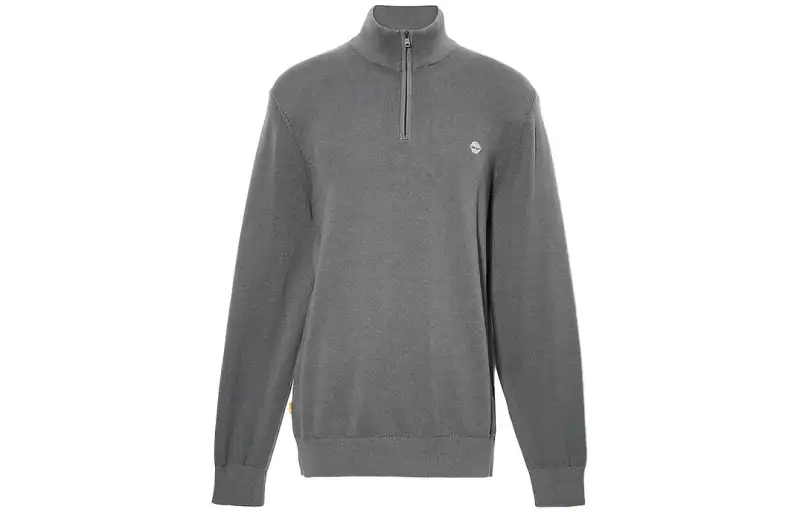 Timberland Sweatshirts Men's Dark Gray Stand Collar Moderate Regular