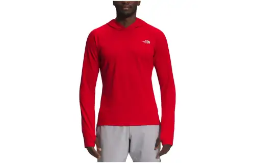 THE NORTH FACE Sweatshirts Men's Red Hooded Moderate Regular