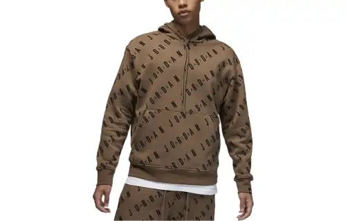 Jordan Sweatshirts Men's Umber Hooded Moderate Regular