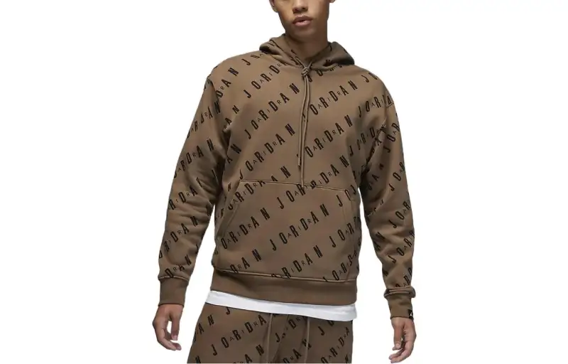 Jordan Sweatshirts Men's Umber Hooded Moderate Regular