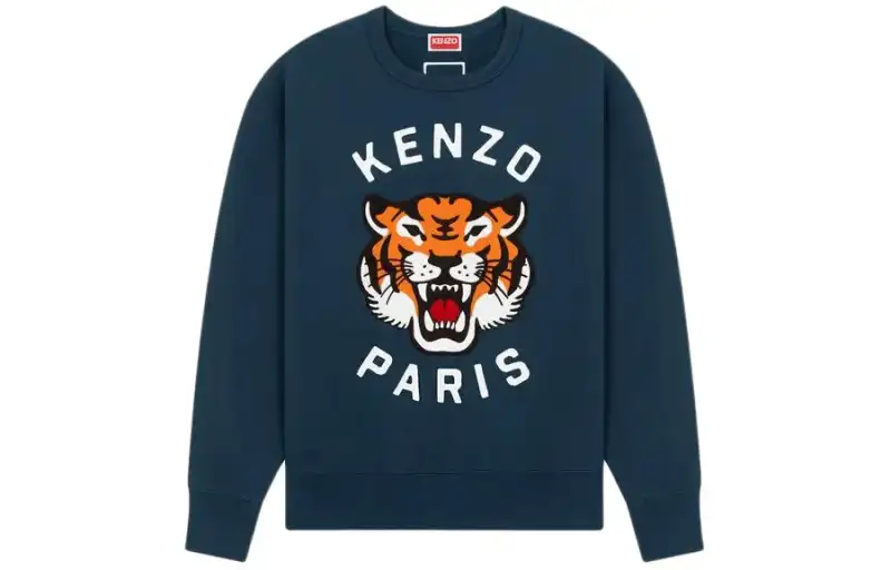 KENZO Lucky Tiger Logo Embroidered Sweatshirt