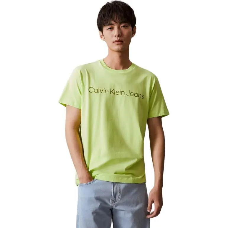 CALVIN KLEIN T Shirt Men's Apple Green