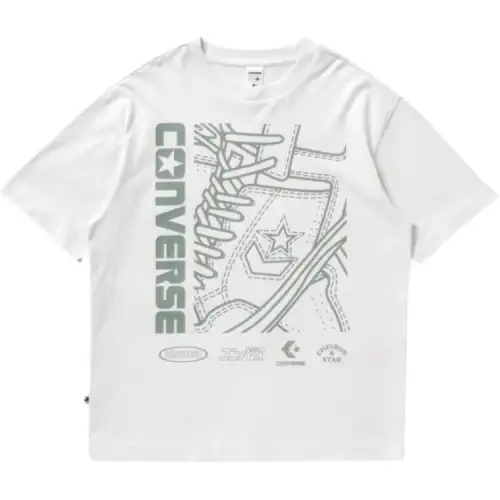 Converse Tee CV ZOOM GRAPHIC T Shirt Men's White