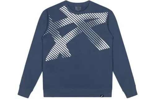 Asics Sweatshirt Unisex Gray Blue