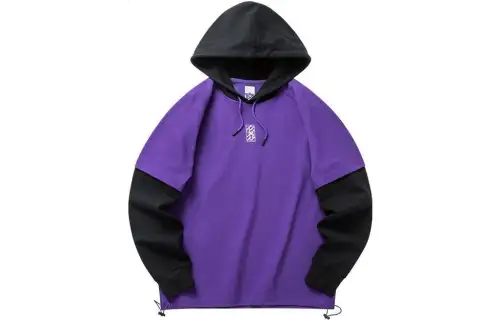 ANTA Basketball Collection Sweatshirts Men's Persian Purple Hooded Moderate Mock Two Piece