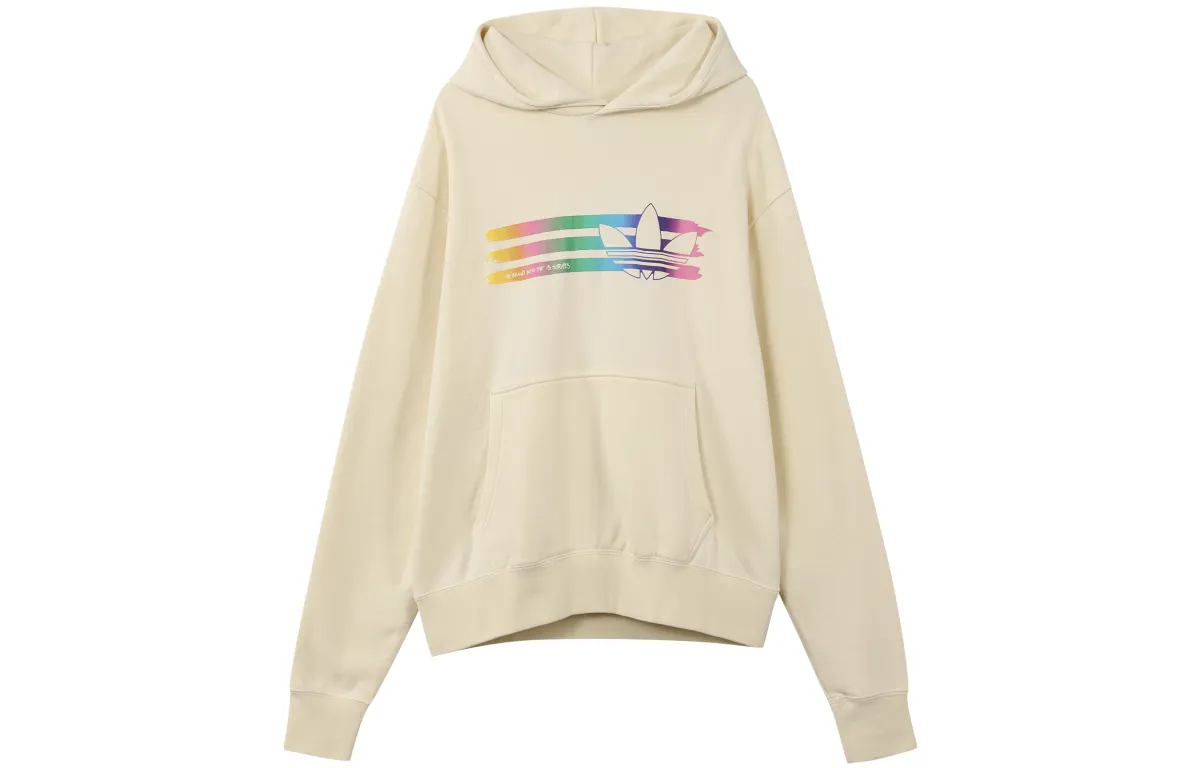 Adidas Originals Trefoil Sweatshirts Unisex White Hooded (Non-detachable) Moderate