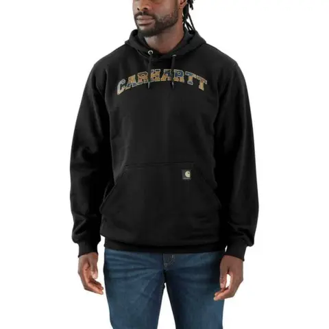 Carhartt 106389 LOOSE FIT MIDWEIGHT CAMO Sweatshirt Loose Fit Men's Black