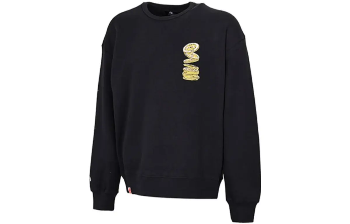 Converse Year Of The Rabbit Limited Edition Sweatshirts Men's Black Lapel Moderate Other