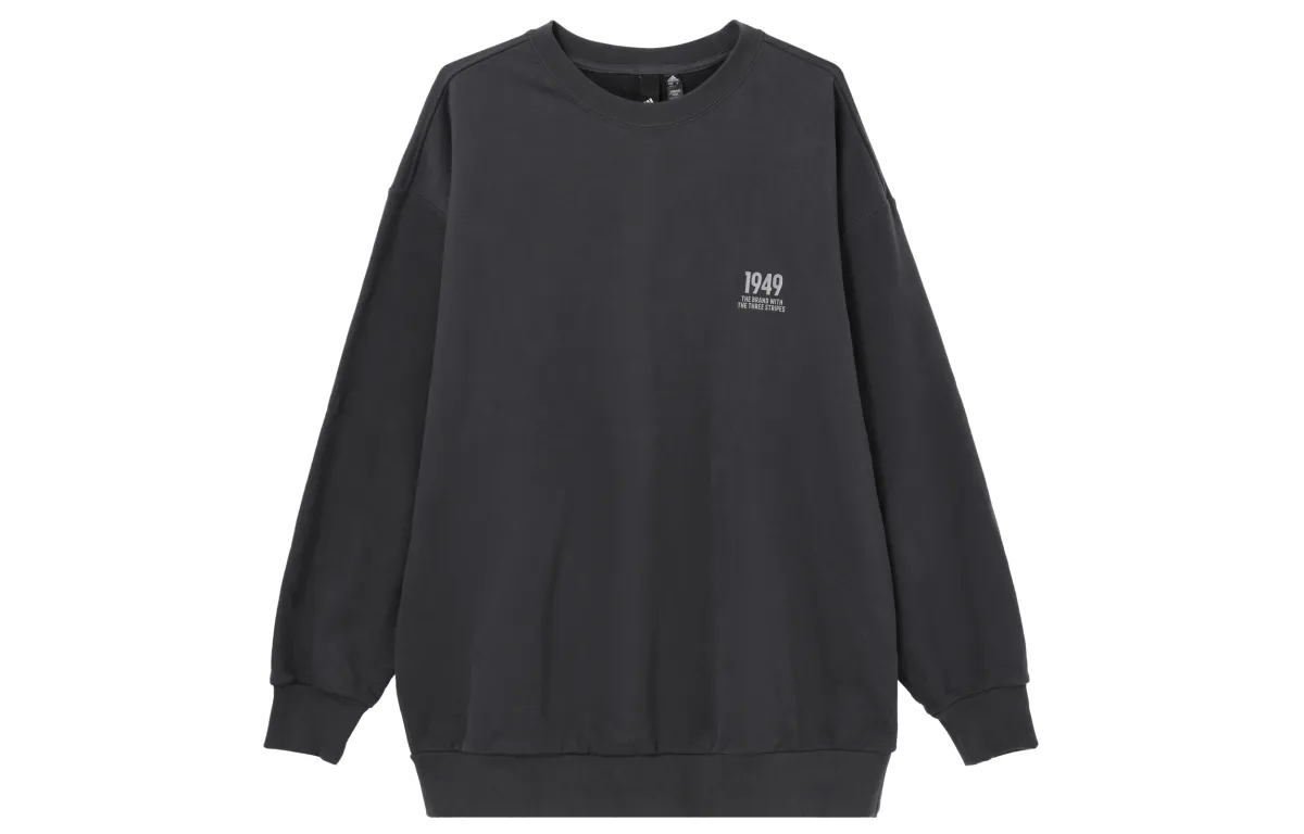 Adidas Sweatshirts Unisex Black Crew Neck Moderate Regular
