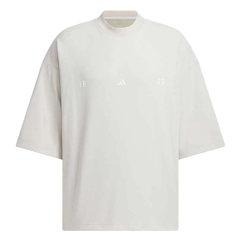 Adidas Lounge T Shirt Men's Beige Gray