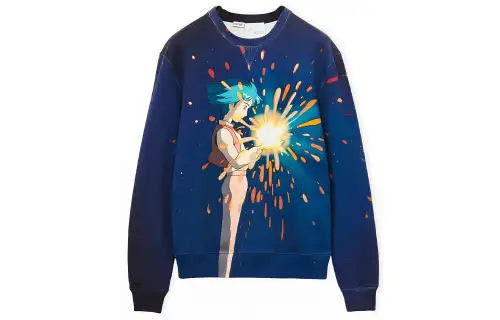 LOEWE X Howl's Moving Castle SS23 Sweatshirt Unisex Petroleum