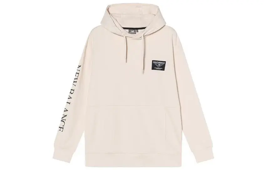 New Balance Sweatshirts Men's White Hooded Moderate Regular