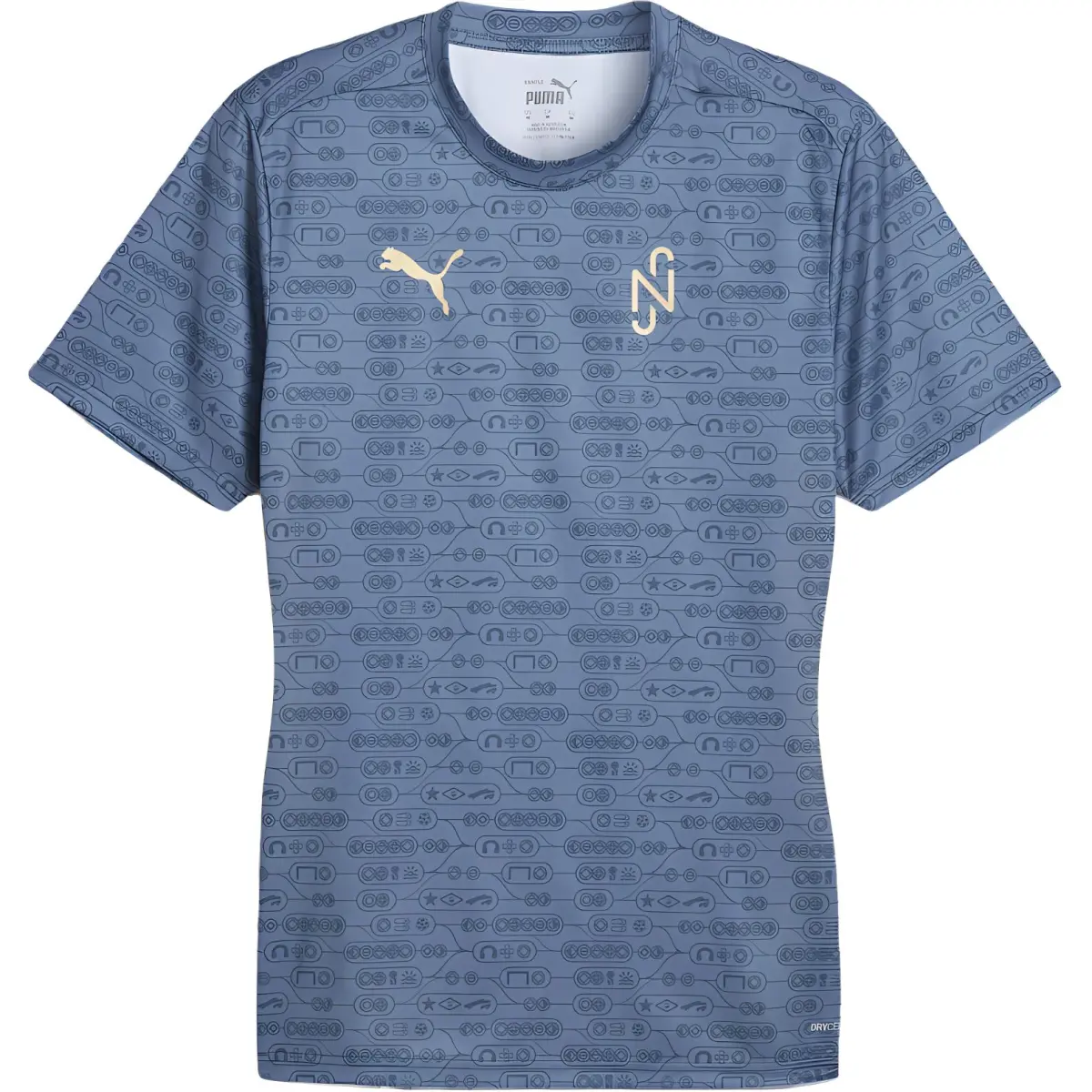 PUMA NEYMAR JR T Shirt Men's Horizon Blue/Bailey Yellow