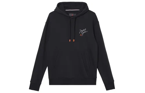 Jordan Flight MVP Sweatshirts Men's Black Hooded Thickened Regular