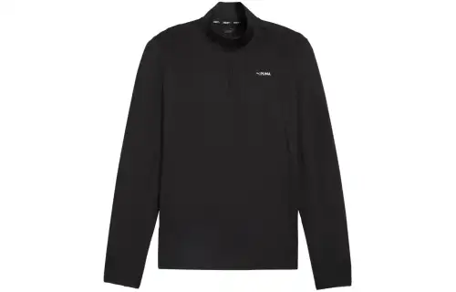 PUMA FIT Sweatshirts Men's Black Stand Collar Moderate Other