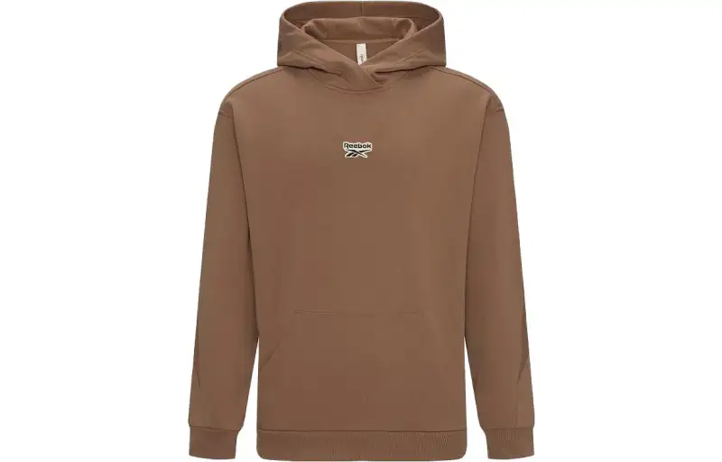 Reebok Sweatshirts Unisex Tan Hooded Moderate Regular