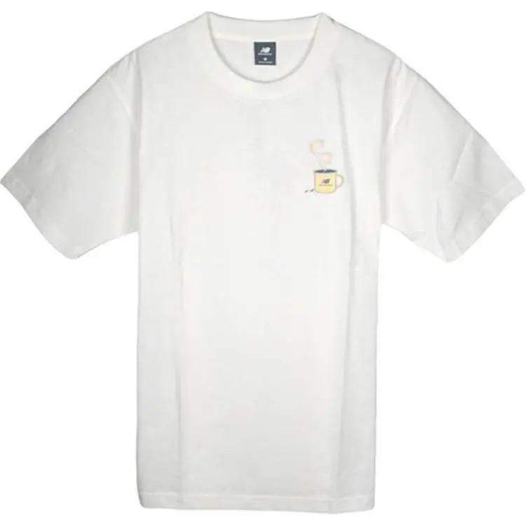 New Balance T Shirt Men's Sea Salt White
