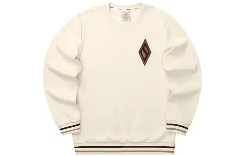 Skechers Sweatshirts Men's Ecru Crew Neck Thickened Regular