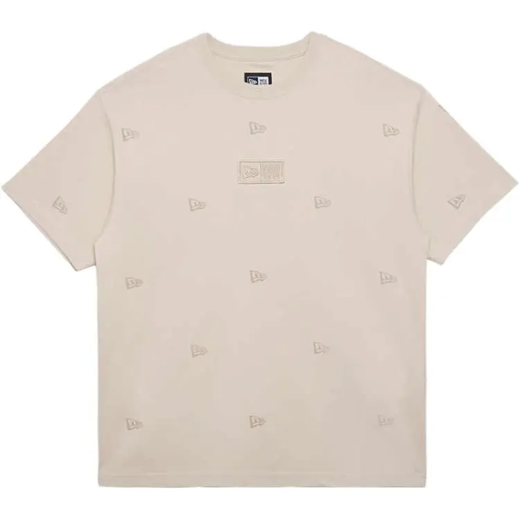 New Era FW24 T Shirt Unisex Ecru