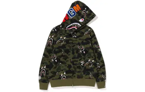 Bape Shark 1St Camo Shark Full Zip Hoodie SS23