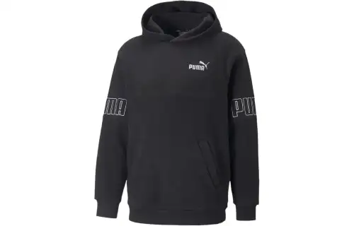 PUMA Sweatshirts Men's Black Hooded Moderate Other