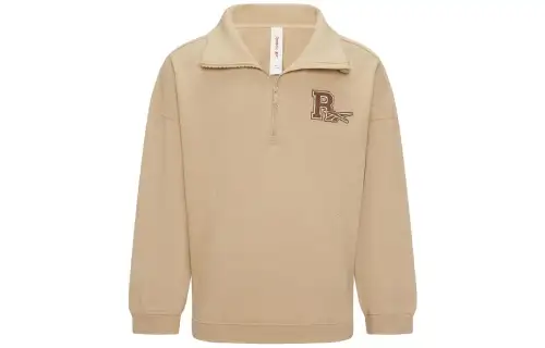 Reebok Sweatshirts Unisex Light Khaki Lapel Thickened Regular