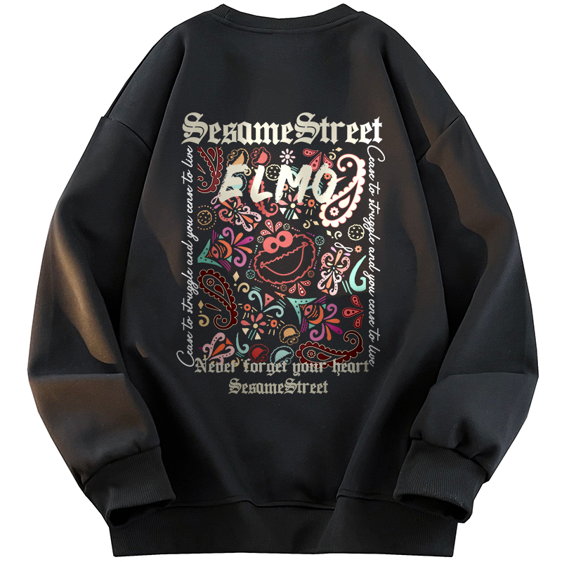 Свитшот SESAME STREET Graffiti Logo (черный)