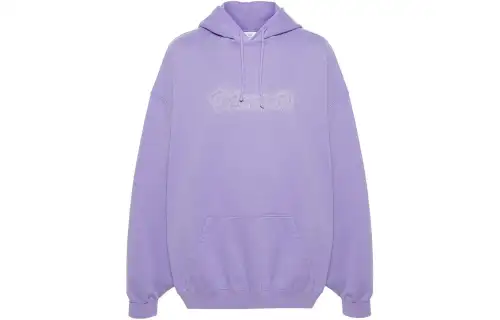 Vetements Logo Printed Drawstring Hoodie