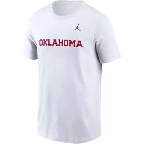 JORDAN Oklahoma Sooners Primetime Wordmark Men's JORDAN College T-Shirt