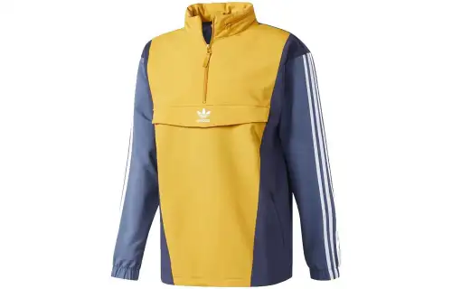 Adidas Originals Trefoil BLOCKED ANORAK Sweatshirt Men's Yellow