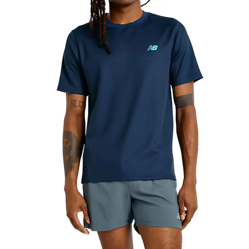 New Balance Tournament Top T Shirt Men's Blue NNY