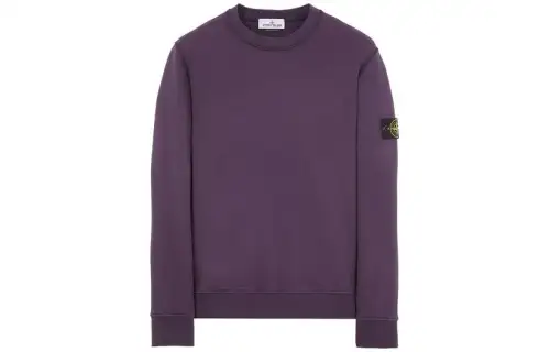 STONE ISLAND Sweatshirts Men's Ink Blue Crew Neck Moderate Regular