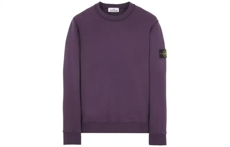 STONE ISLAND Sweatshirts Men's Ink Blue Crew Neck Moderate Regular