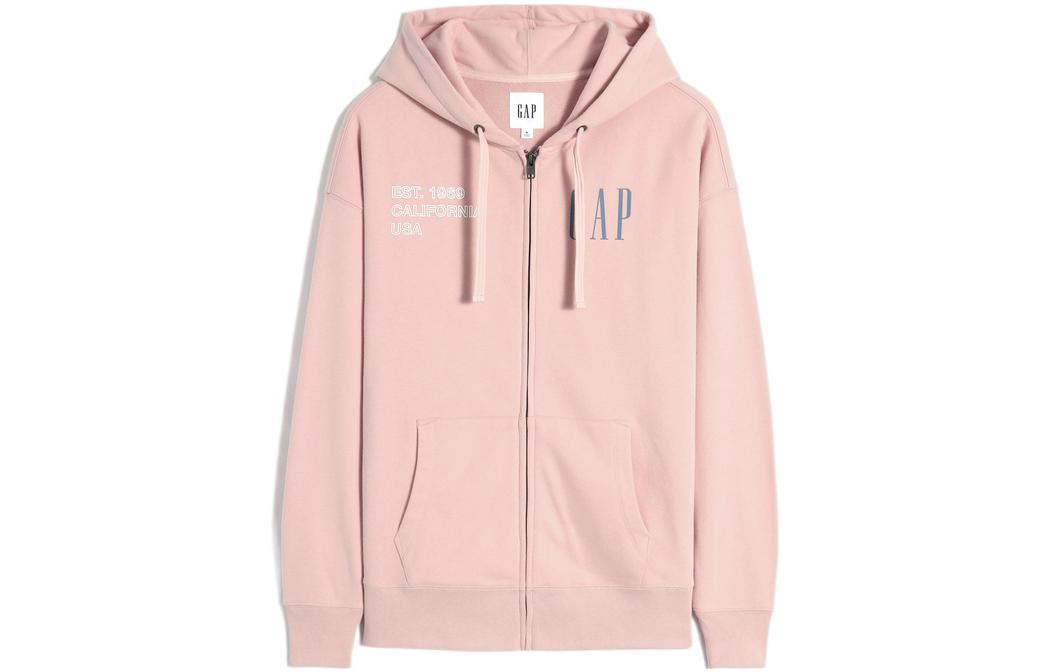 GAP letter print cardigan long-sleeve hoodie unisex