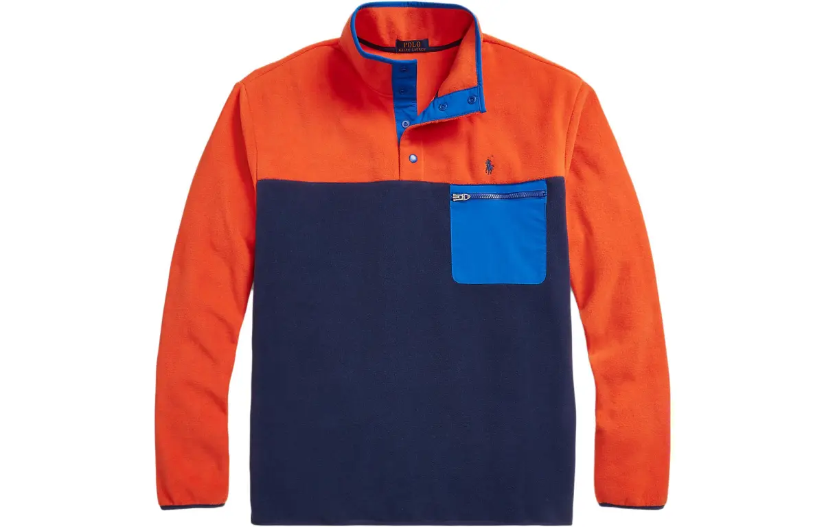 Polo Ralph Lauren Sweatshirts Men's Blue Stand Collar Moderate Regular