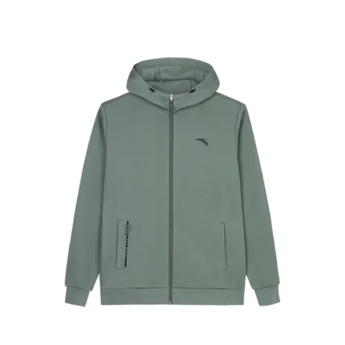 Anta Variety Training Collection Sweatshirt Men's Dark Celestial Green