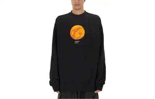 OFF-WHITE Venus-print Cotton Sweatshirt