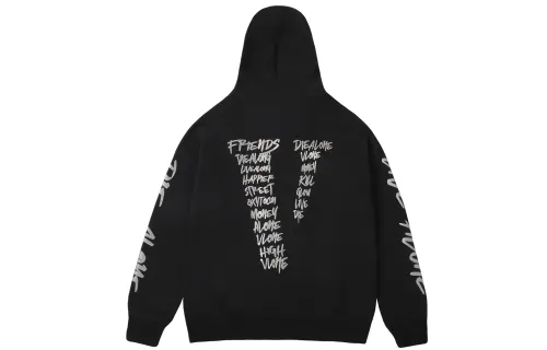 VLONE Loose Fit Zip Closure Hoodie Unisex