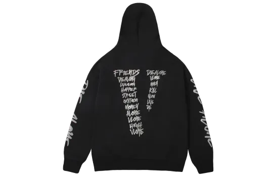 VLONE Loose Fit Zip Closure Hoodie Unisex
