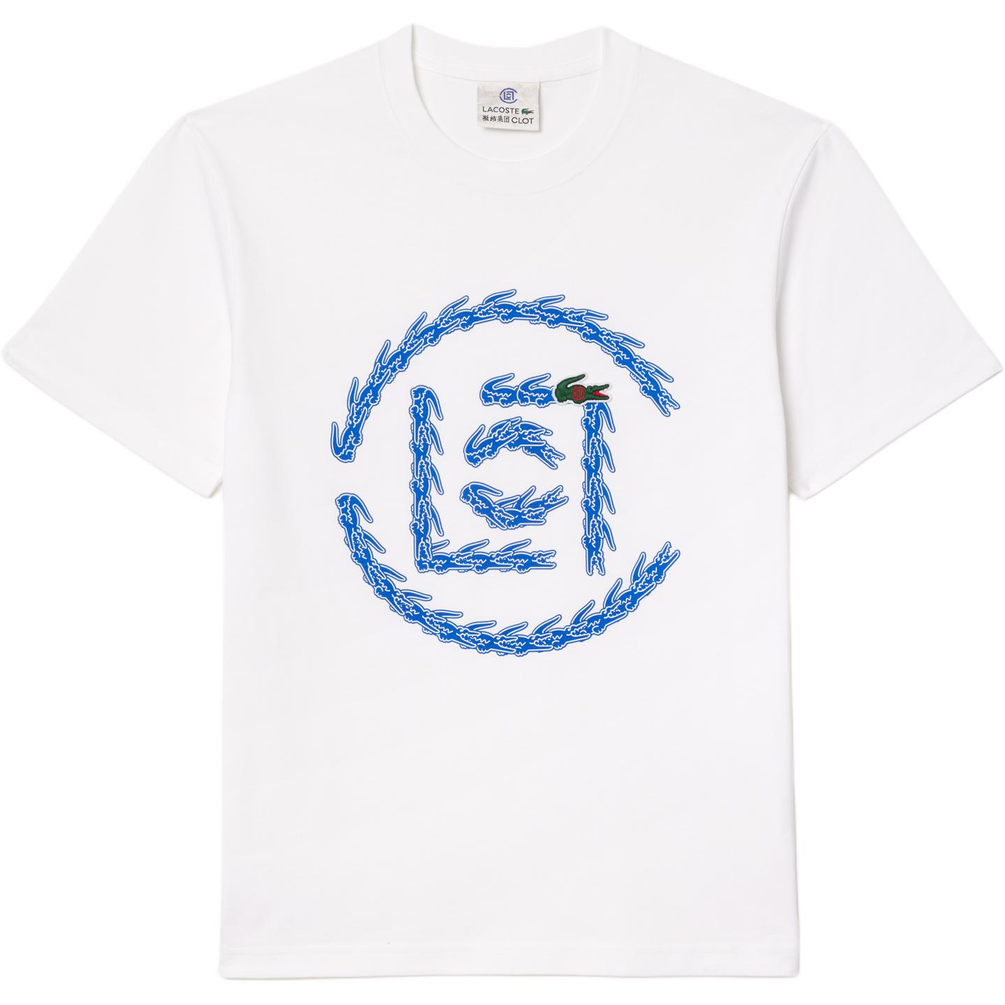 Футболка CLOT x LACOSTE Brand Logo (белая)