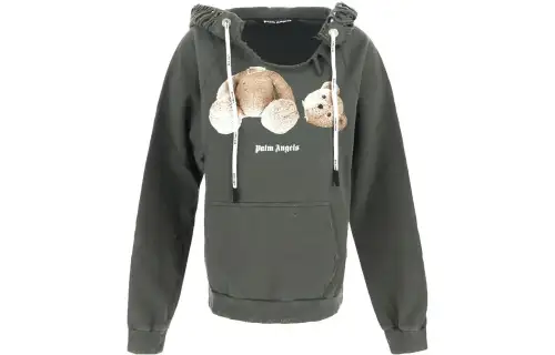 Palm Angels distressed graphic-print hoodie