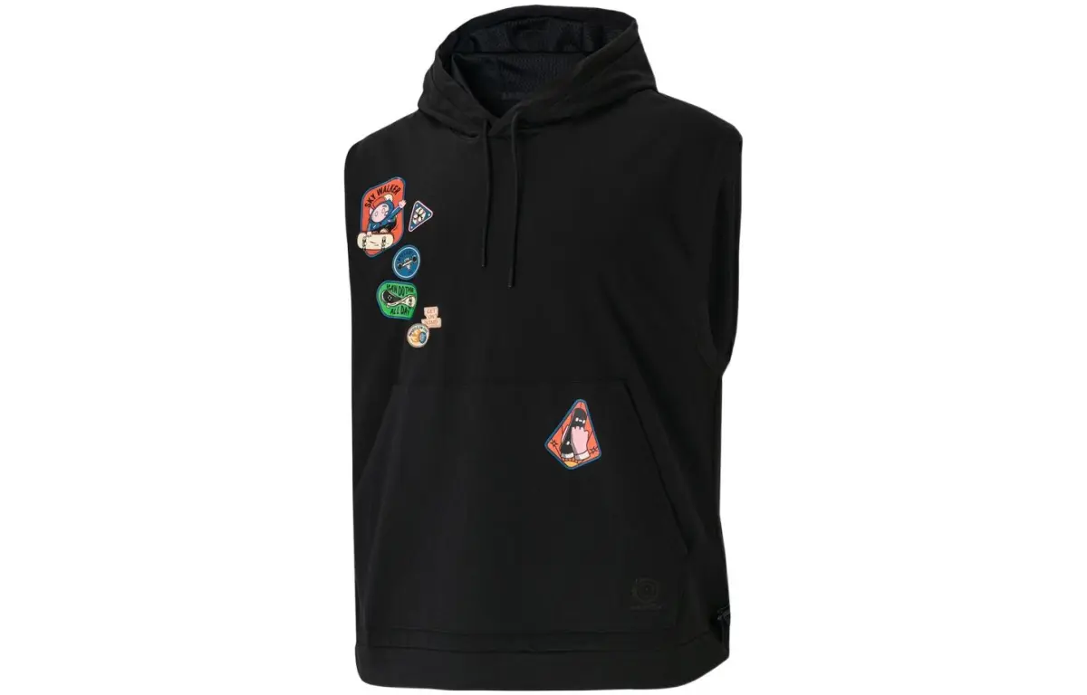 Adidas Sweatshirts Men's Black Hooded Moderate Regular