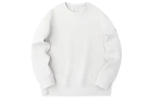 ANTA Sweatshirts Men's Yellow Brown Apricot Crew Neck Moderate Regular