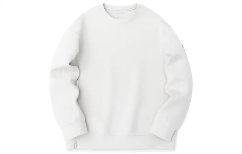 ANTA Sweatshirts Men's Yellow Brown Apricot Crew Neck Moderate Regular