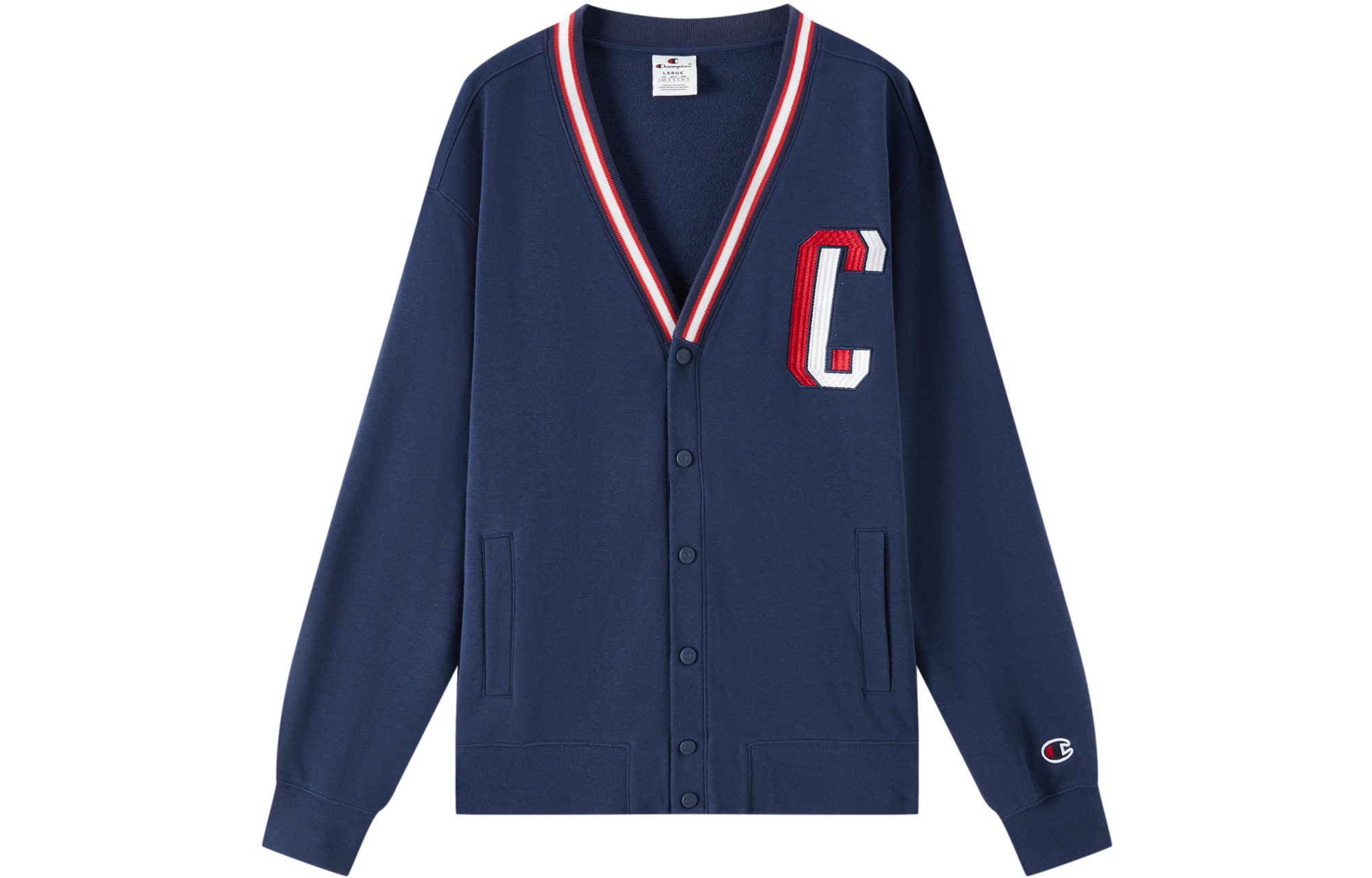 Champion Sweatshirts Unisex V Neck Moderate Cardigan